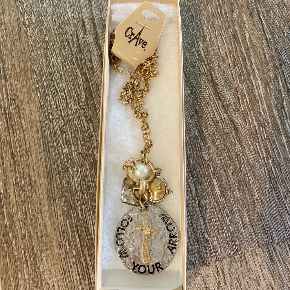 Follow Your Arrow statement necklace